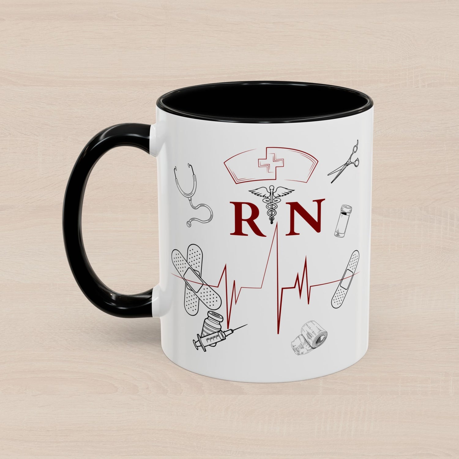 NURSE RN (1), Accent Mug (11oz, 15oz)