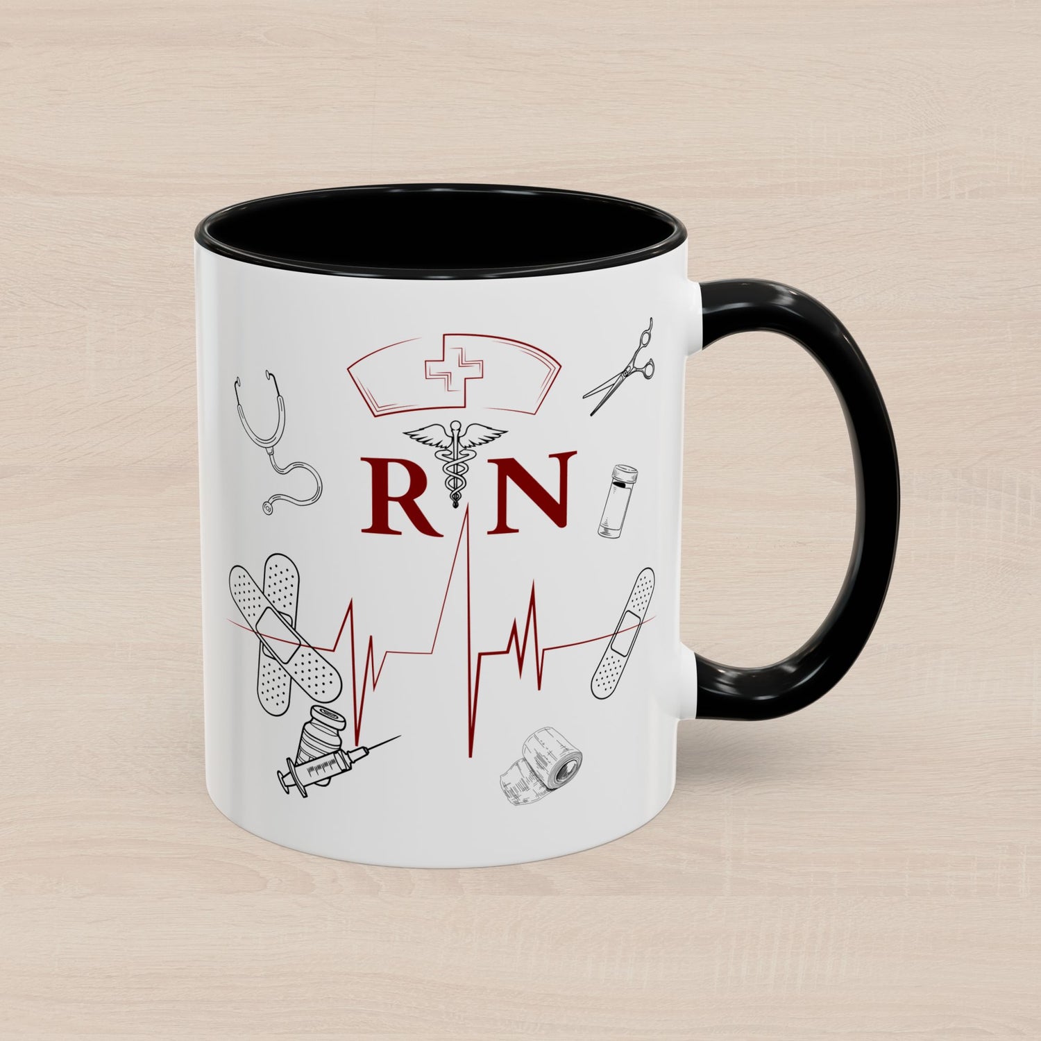 NURSE RN (1), Accent Mug (11oz, 15oz)