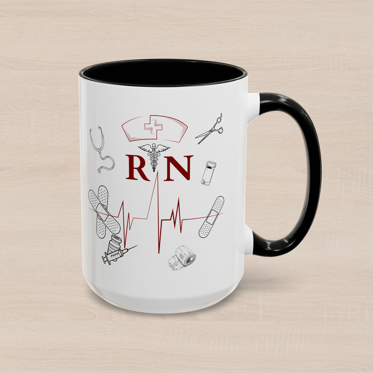 NURSE RN (1), Accent Mug (11oz, 15oz)