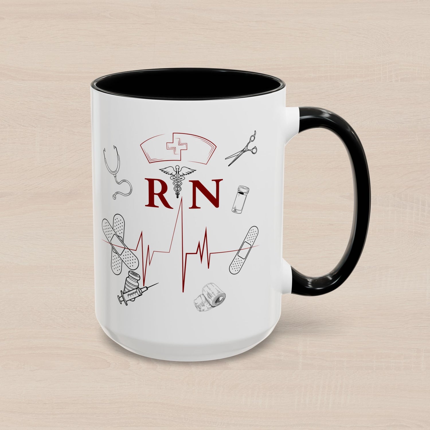 NURSE RN (1), Accent Mug (11oz, 15oz)