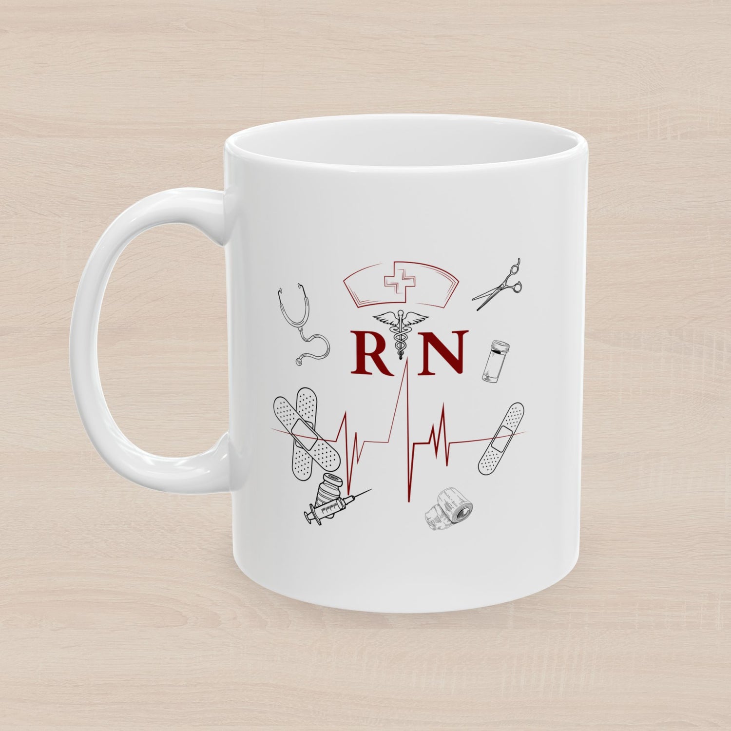 NURSE RN (1), Ceramic Mug
