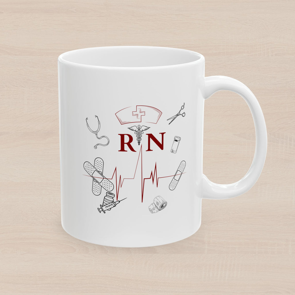 NURSE RN (1), Ceramic Mug