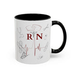 NURSE RN (1), Accent Mug