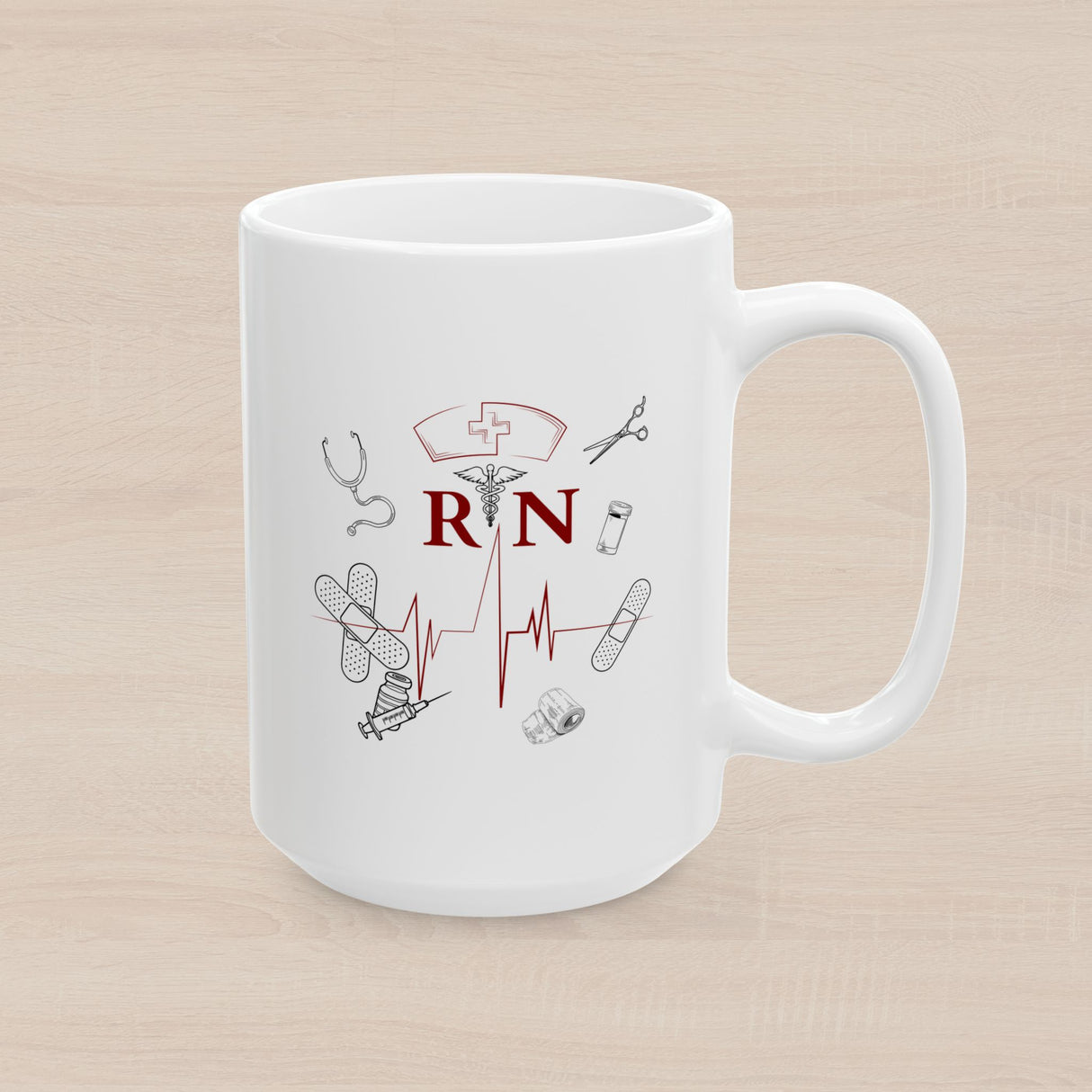 NURSE RN (1), Ceramic Mug