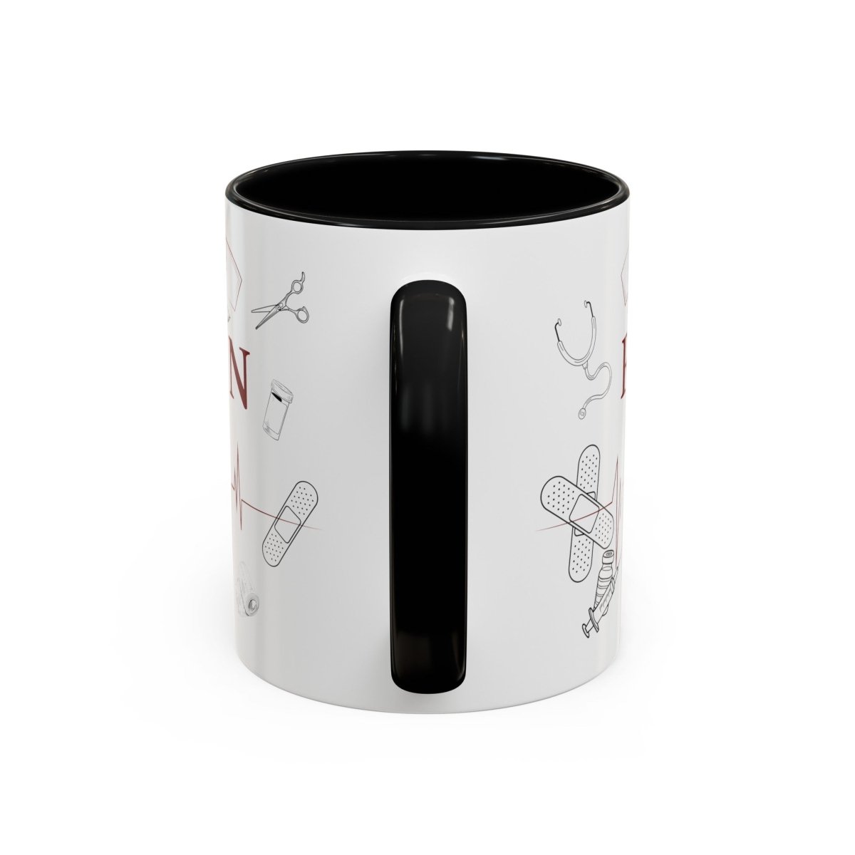 NURSE RN (1), Accent Mug