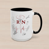 NURSE RN (1), Accent Mug (11oz, 15oz)