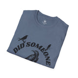 Did Someone Caw?, Crew Neck, Clasic Fit T-Shirt