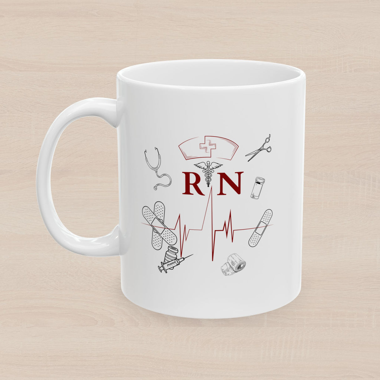 NURSE RN (1), Ceramic Mug