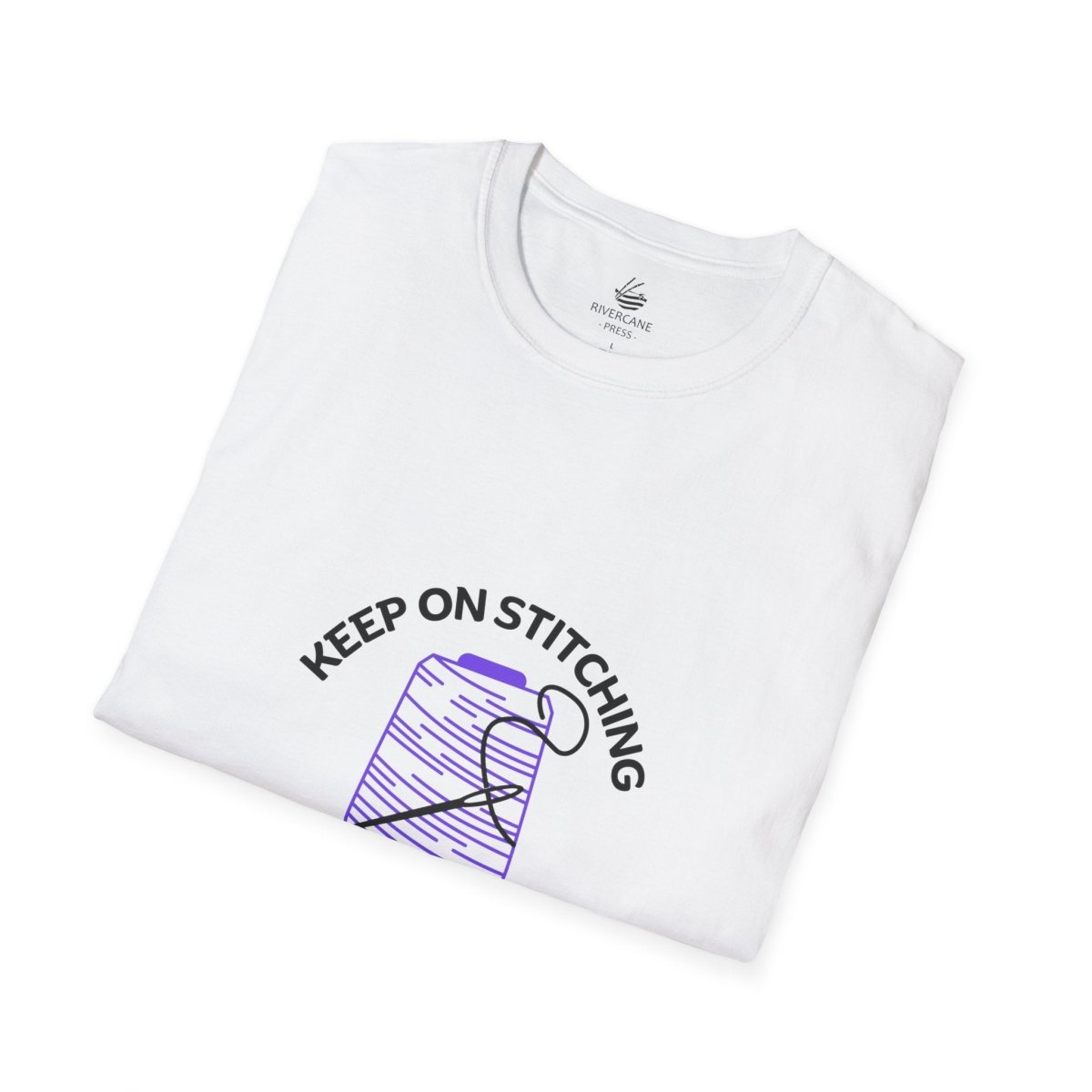 KEEP ON STITCHING (PURPLE THREAD), Classic Fit T-Shirt