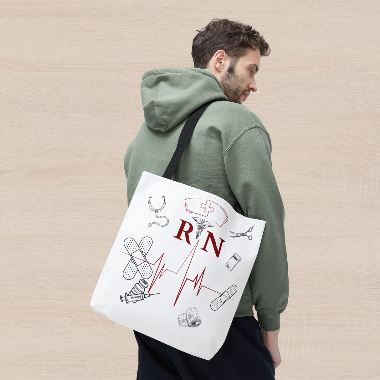 NURSE RN (1), Tote Bag