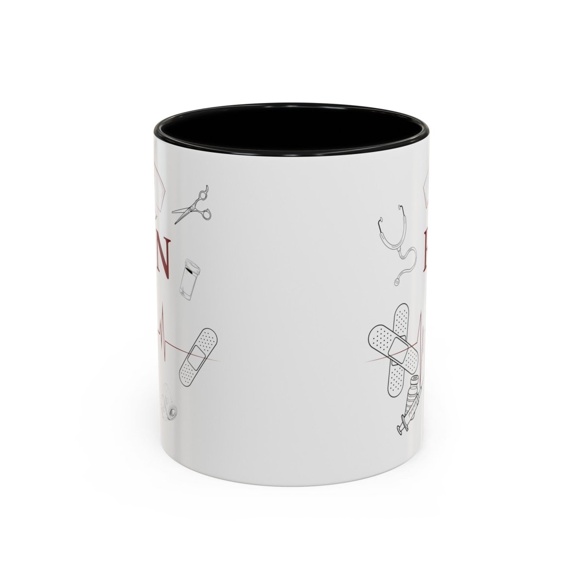 NURSE RN (1), Accent Mug