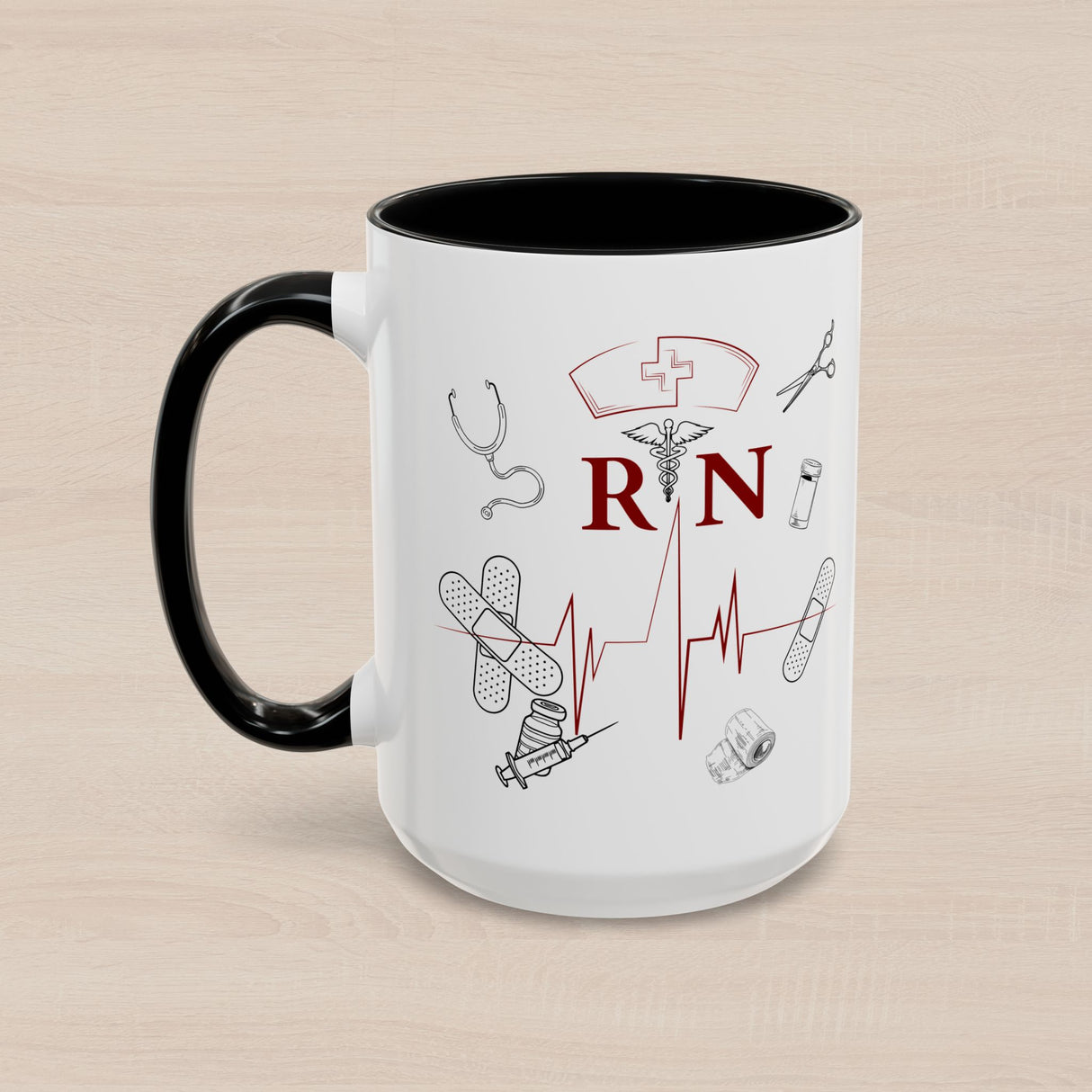 NURSE RN (1), Accent Mug (11oz, 15oz)