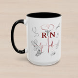 NURSE RN (1), Accent Mug (11oz, 15oz)