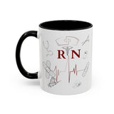 NURSE RN (1), Accent Mug