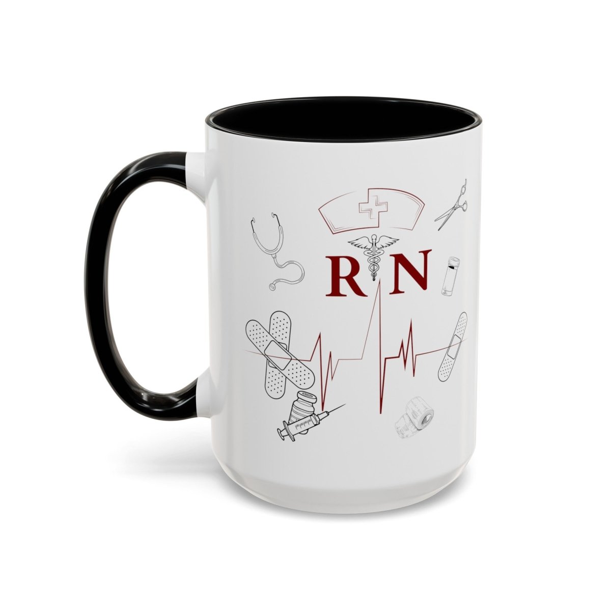 NURSE RN (1), Accent Mug